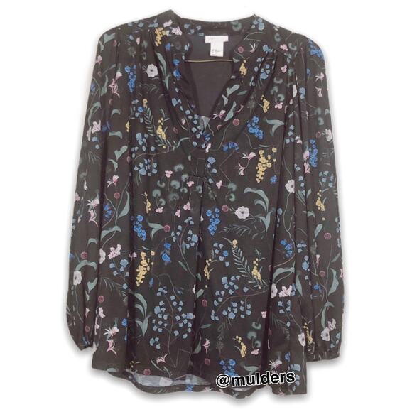 Anna Glover x H&M Cottagecore Floral Flower Print Blouse XS - Picture 1 of 6
